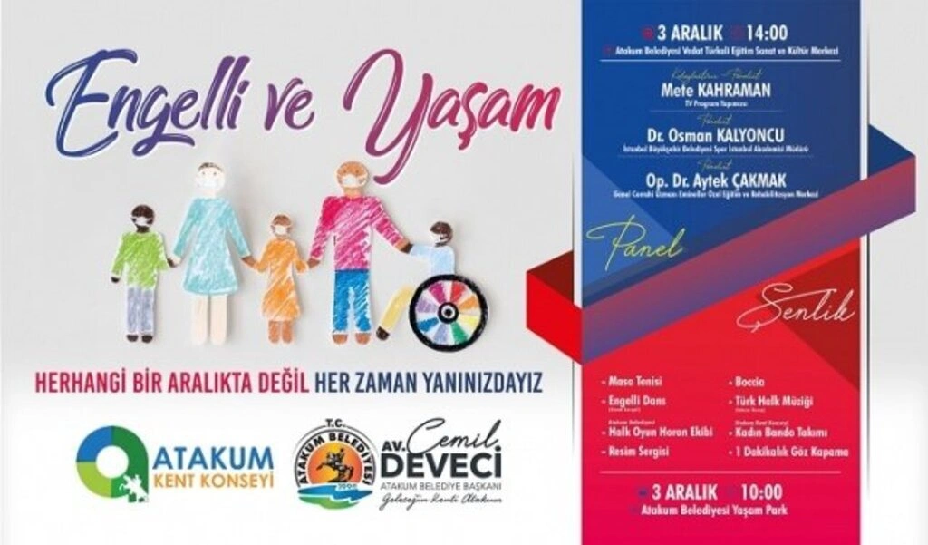 Atakum Belediyesi'nden Dünya Engelliler Günü programı