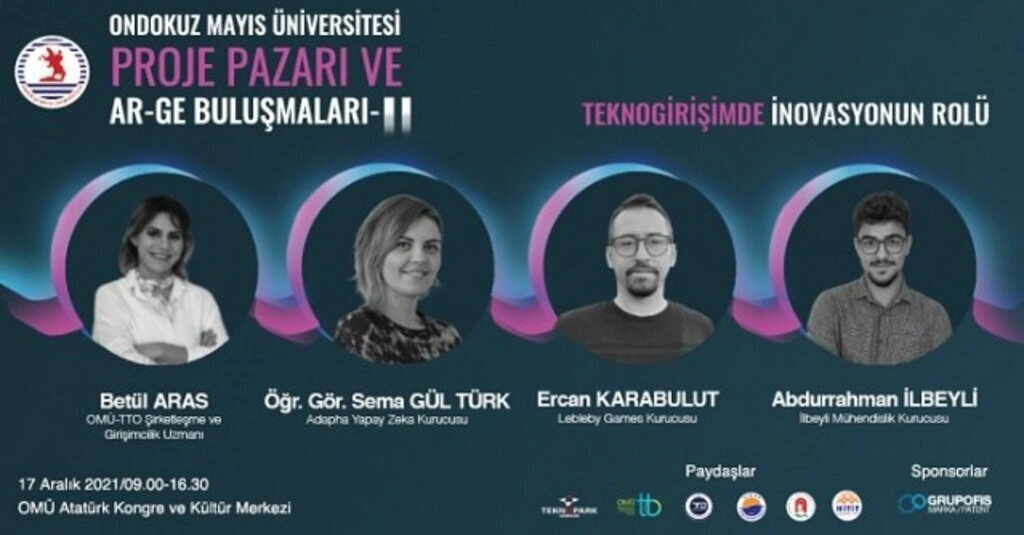 OMÜ Proje Pazarı Sergi, Panel ve Ödül Töreni 17 Aralık'ta