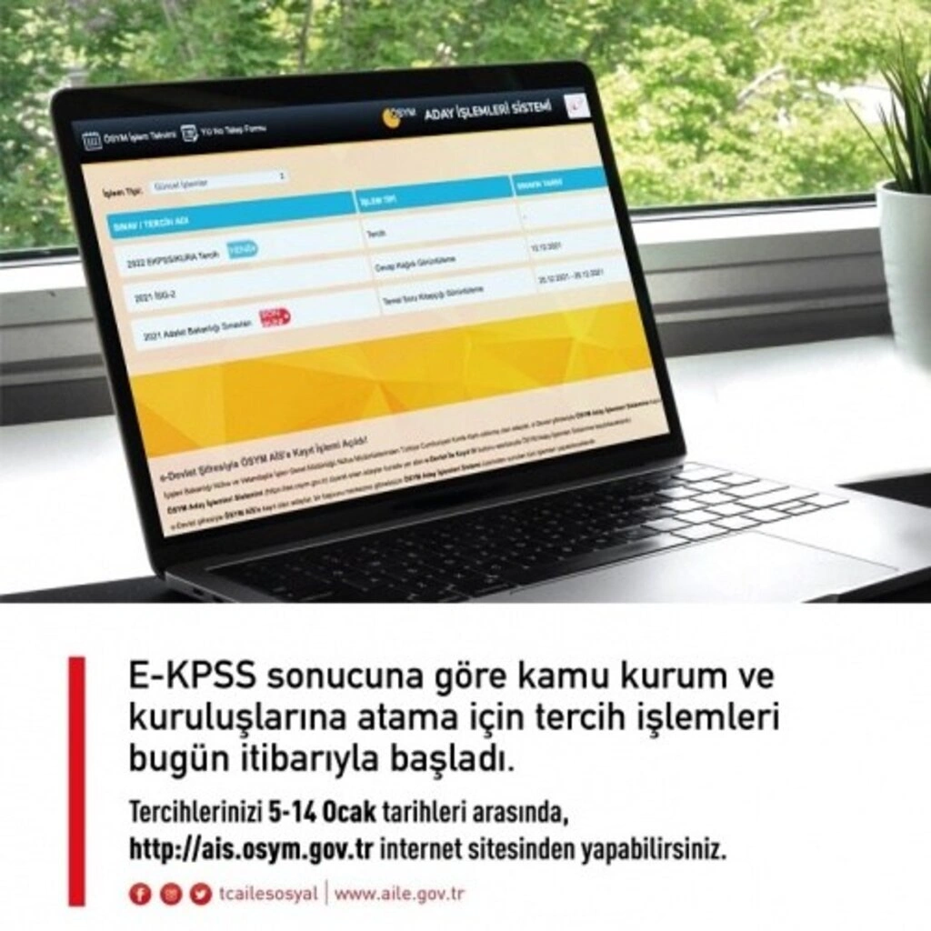 E-KPSS sonucuna göre kamuda atama için tercihler başladı!