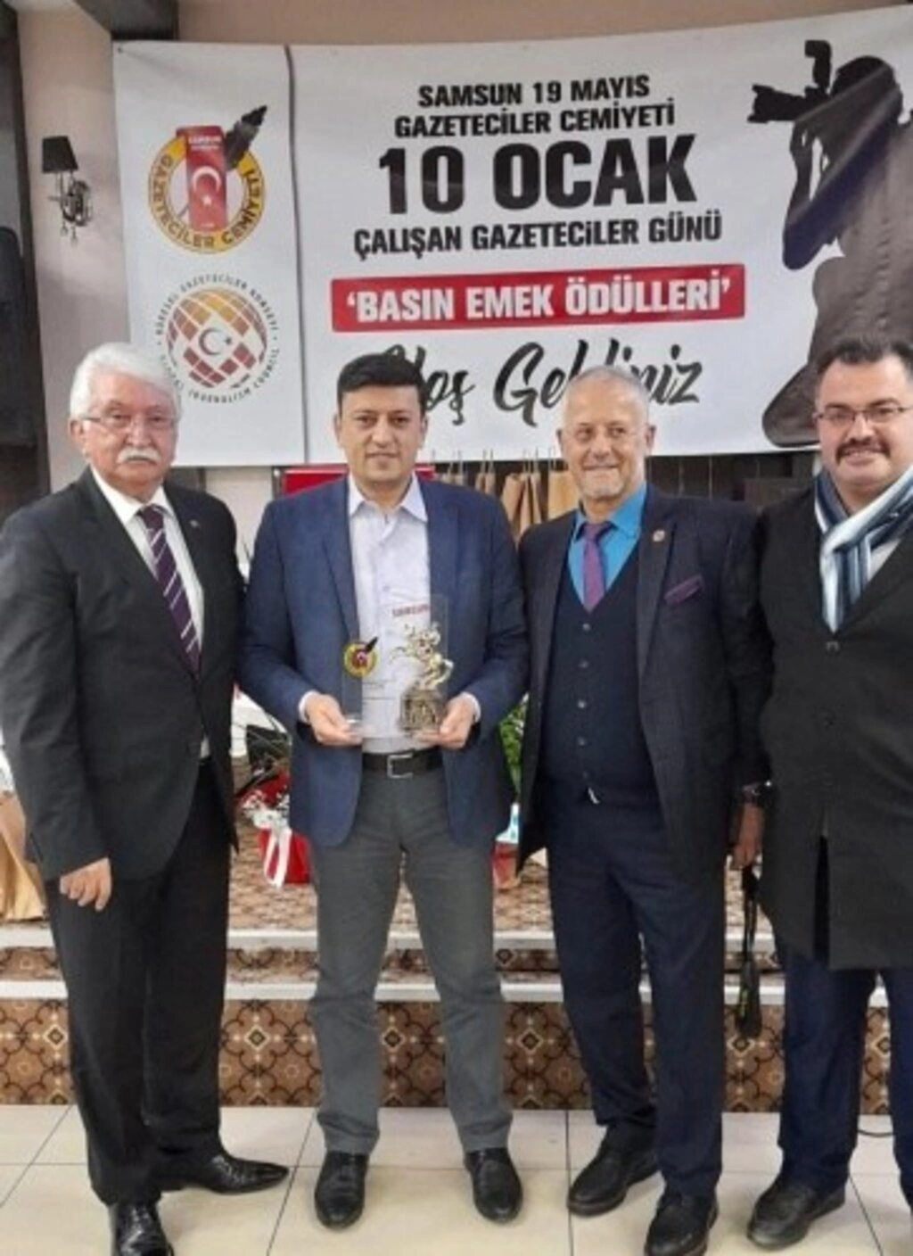 Samsun Basın Emek Ödülleri sahiplerini buldu