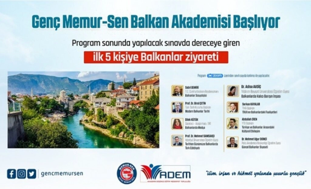 Genç Memur-Sen Balkan Akademisi Başlıyor