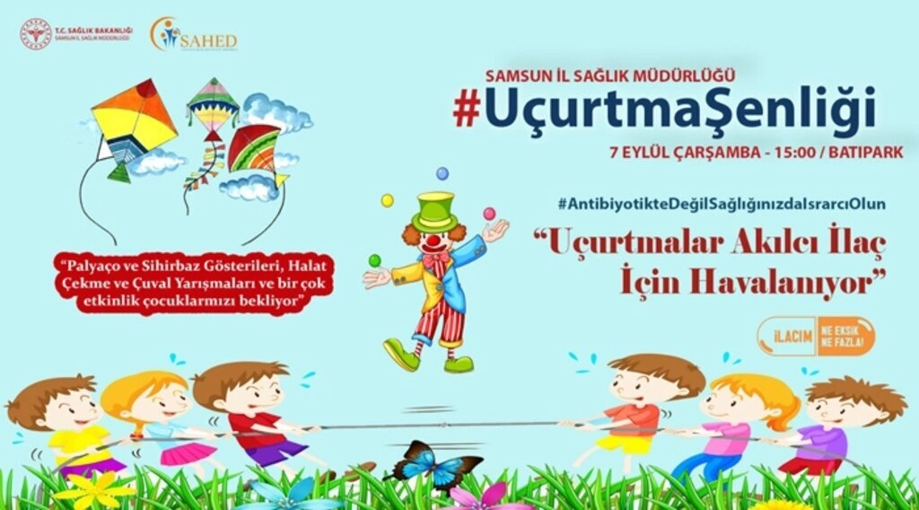 Samsun Batı Park'ta uçurtma şenliği düzenleniyor