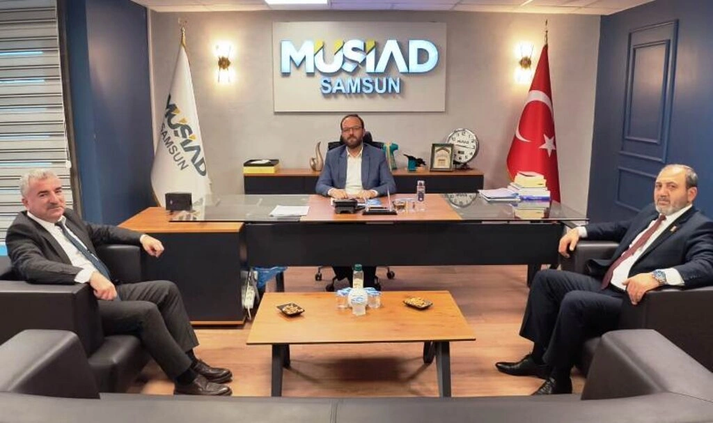 Başkan Özdemir'den SAMÜ ve MÜSİAD Samsun Şubesi'ne ziyaret