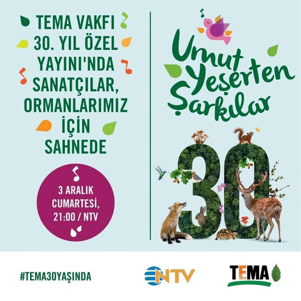 Umut Yeşerten Şarkılar TEMA Vakfı 30. Yıl Özel Yayını