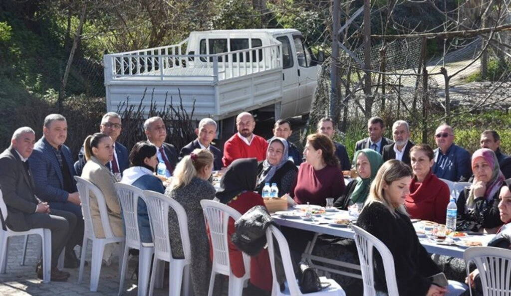 Tekkeköy'de çiftçilere mor patlıcan inciri fidanı dağıtıldı