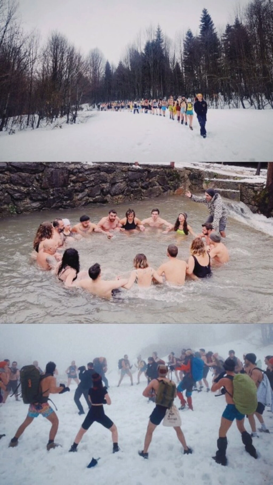 Mayo ile karlı dağlara tırmandılar! Wim Hof Method kış kampı