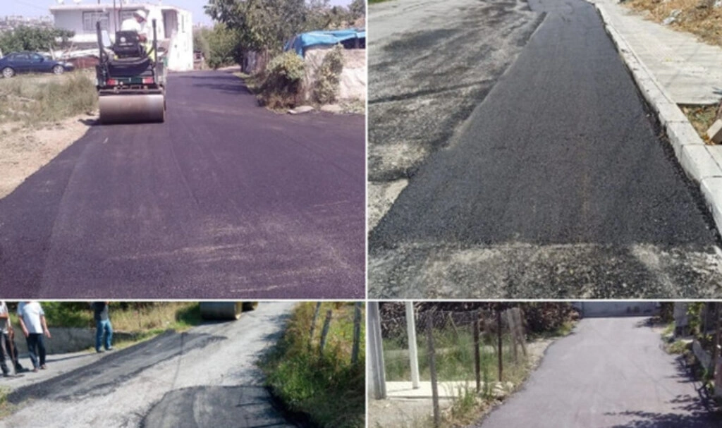 İlkadım Belediyesi'nden sıcak asfalt yama çalışmaları