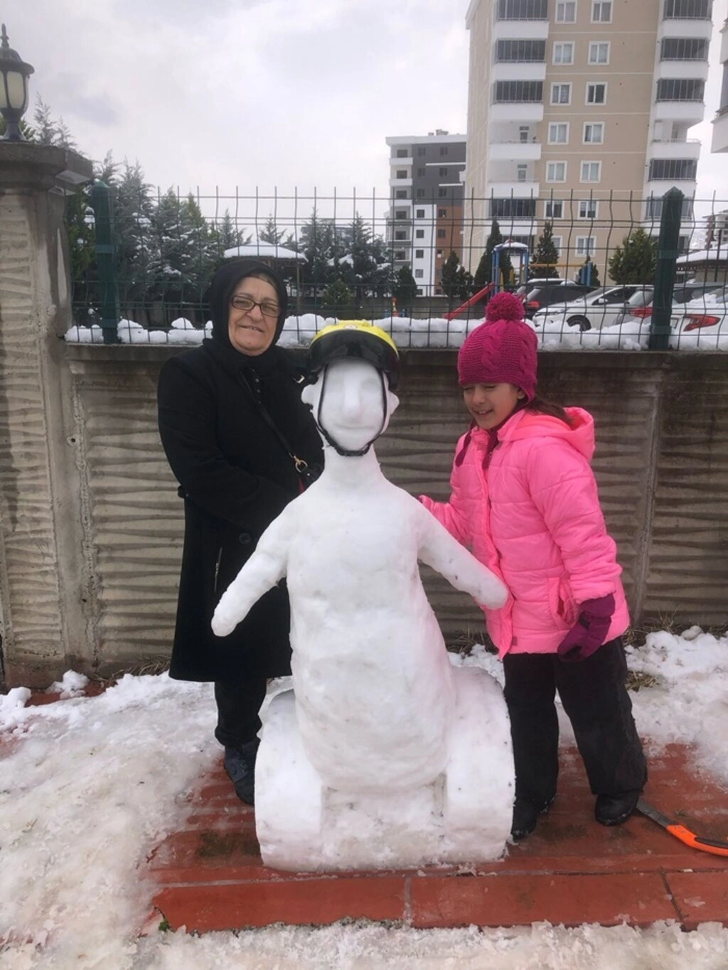 Samsun'da Kar Sanata Dönüştü: Birbirinden İlginç Kardan Adamlar