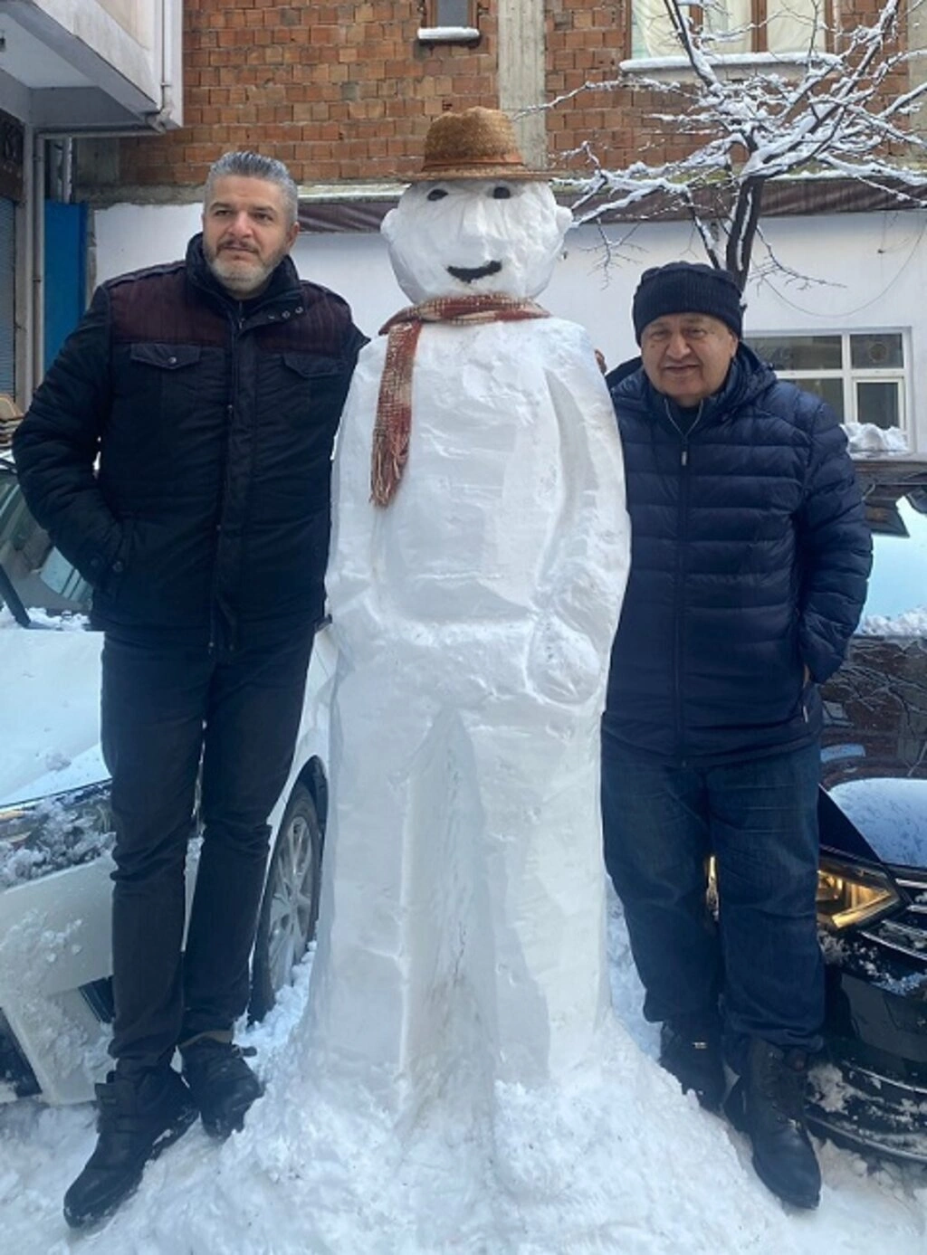 Samsun'da Kar Sanata Dönüştü: Birbirinden İlginç Kardan Adamlar