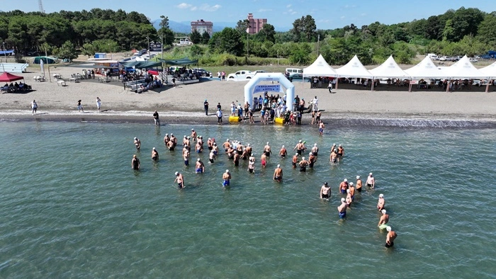 Terme Açık Su Yüzme Yarışması Fotoğrafları