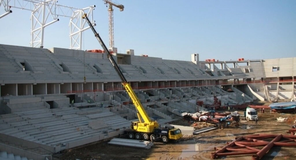 Samsun 19 Mayıs Stadyumu inşaatı çalışmaları devam ediyor