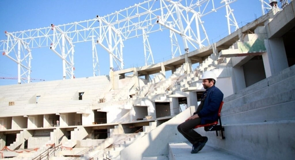 Samsun 19 Mayıs Stadyumu inşaatı çalışmaları devam ediyor