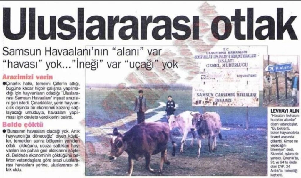 Samsun Havalimanı ve Samsun Çarşamba Havalimanı tarihi!