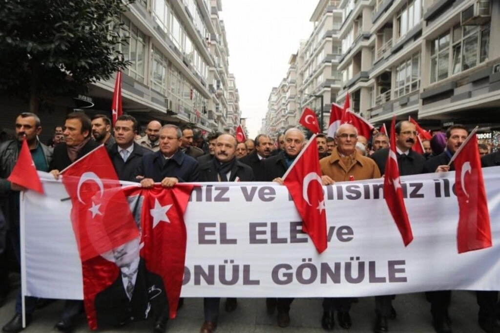 Teröre karşı Samsun tek yürek oldu