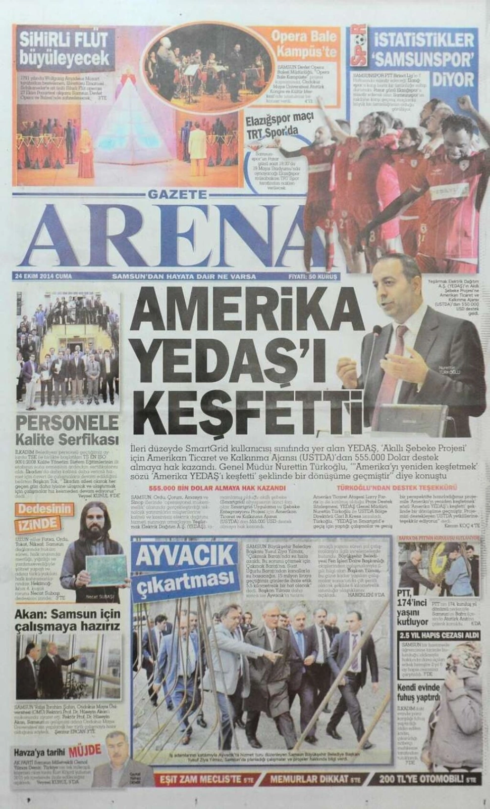 24 Ekim Cuma günü gazeteleri