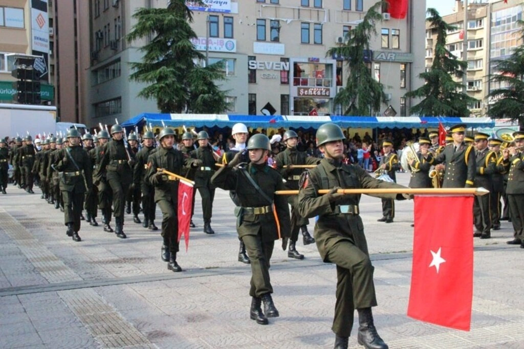 Samsun Cumhuriyet Meydanı'nda 29 Ekim Cumhuriyet Bayramı kutlama töreni fotoğrafları