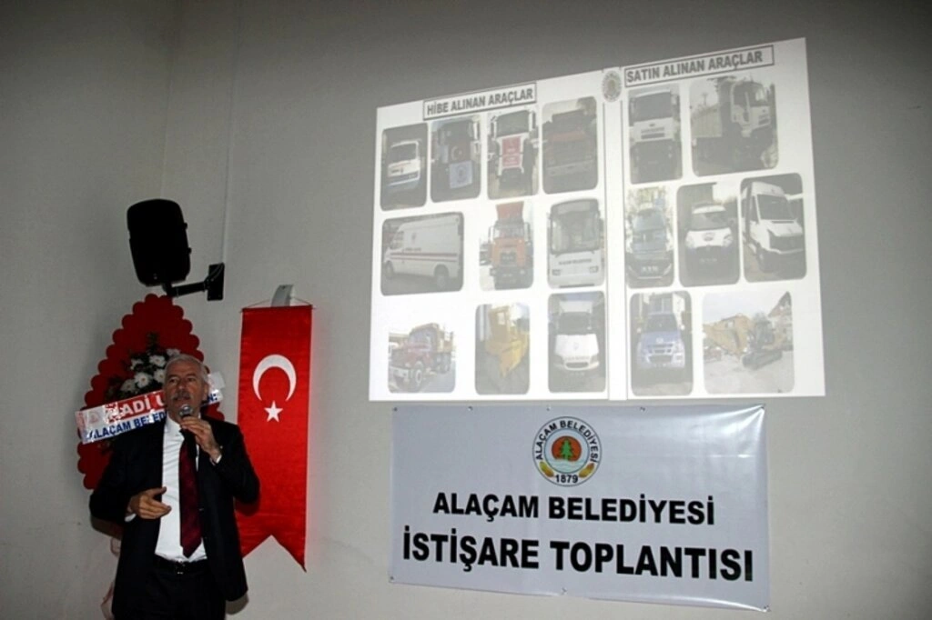 ALAÇAM BELEDİYE BAŞKANI HADİ UYAR MUHTARLAR İLE İSTİŞARE TOPLANTISINDA BİR ARAYA GELDİ