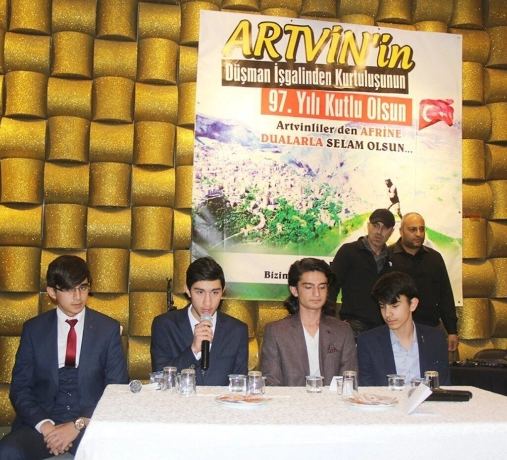 ARTVİN'İN KURTULUŞ YILDÖNÜMÜNDE SAMSUN'DAN AFRİN'E VE ŞEHİTLERE DUA