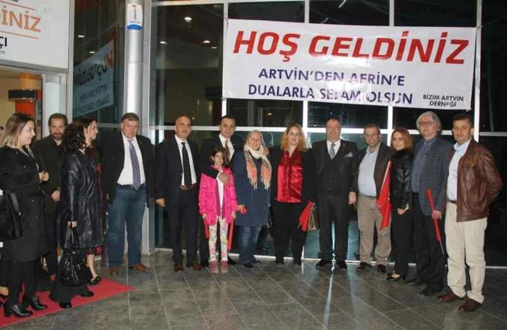 ARTVİN'İN KURTULUŞ YILDÖNÜMÜNDE SAMSUN'DAN AFRİN'E VE ŞEHİTLERE DUA
