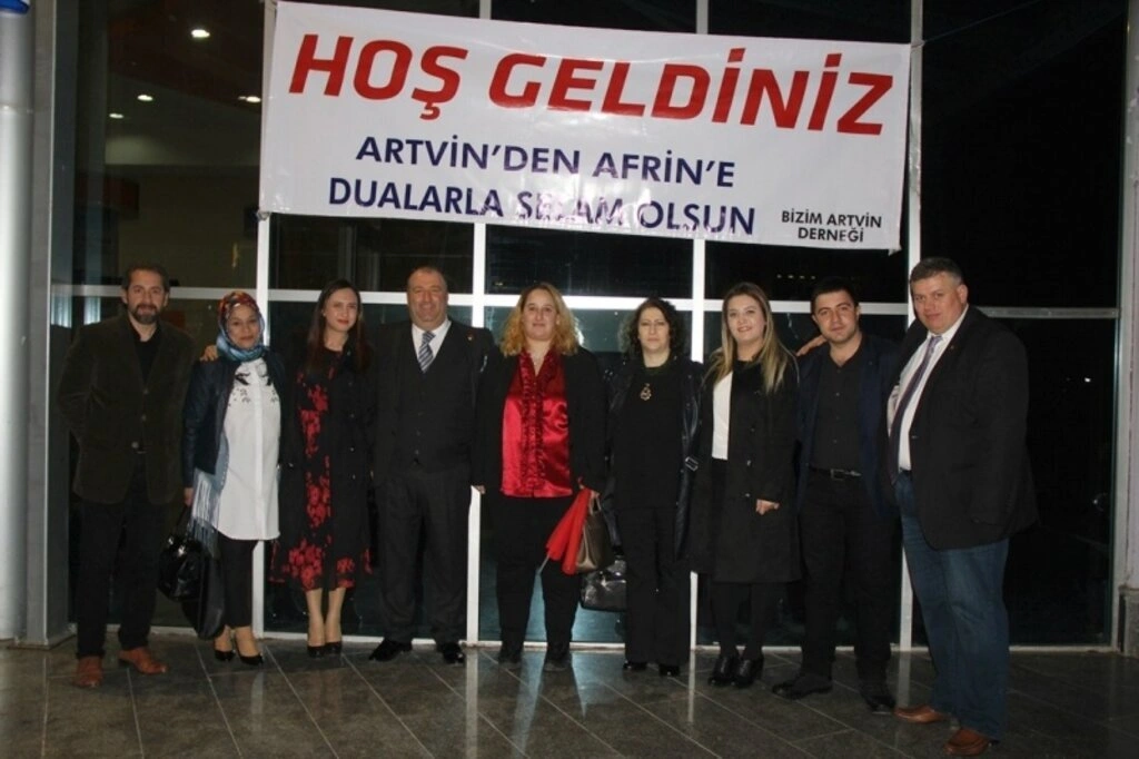 ARTVİN'İN KURTULUŞ YILDÖNÜMÜNDE SAMSUN'DAN AFRİN'E VE ŞEHİTLERE DUA
