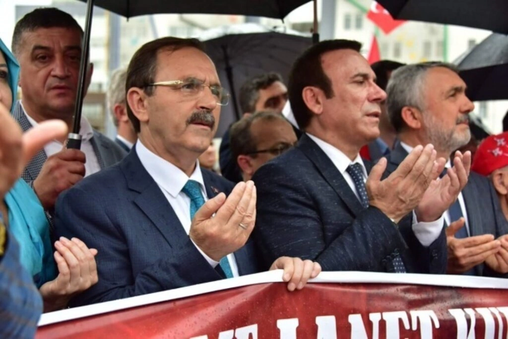 Samsun'da Zulme Lanet, Kudüs'e Destek yürüyüşü