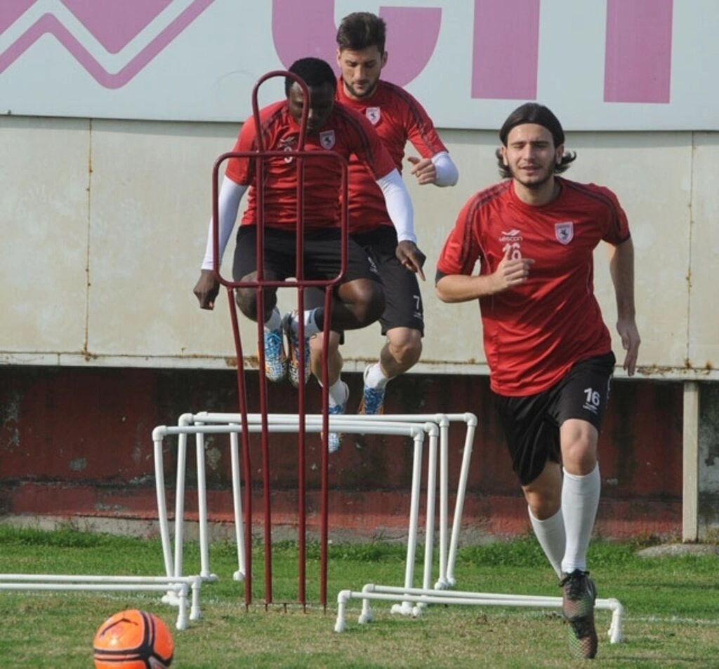 Samsunspor'da neşeli idman