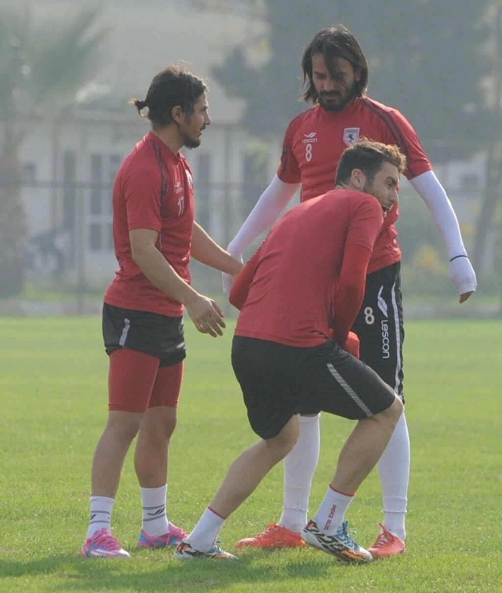 Samsunspor'da neşeli idman
