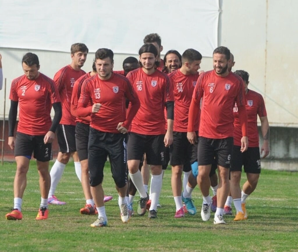 Samsunspor'da neşeli idman