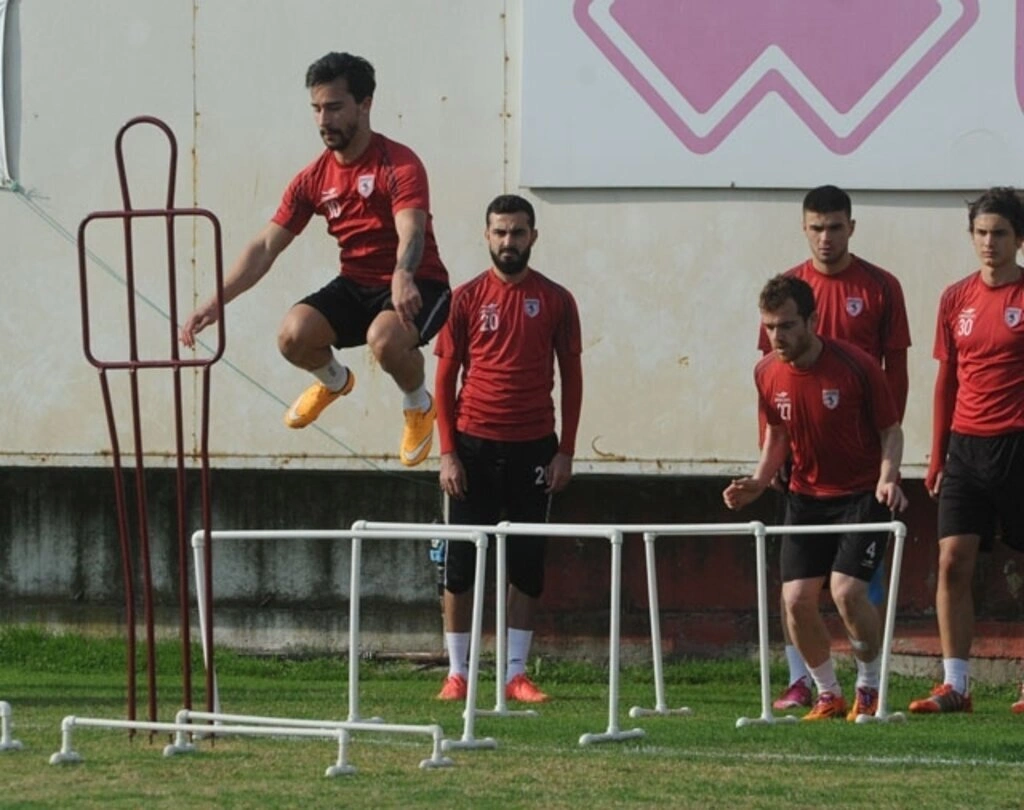 Samsunspor'da neşeli idman