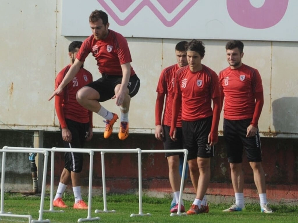Samsunspor'da neşeli idman