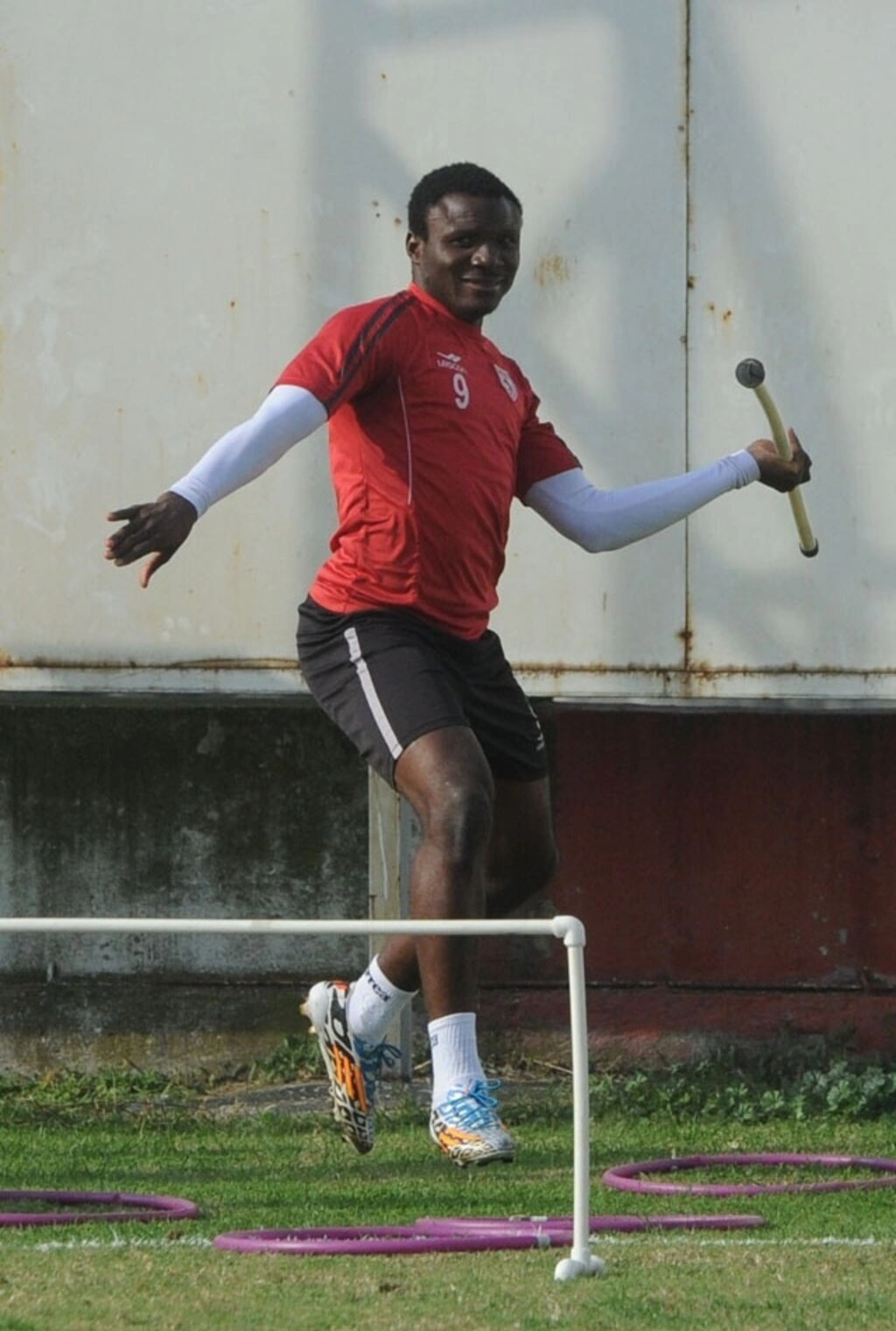 Samsunspor'da neşeli idman