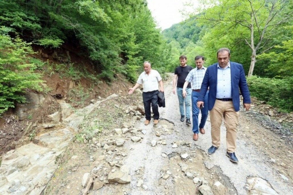 Canik'te sel ve heyelan afeti yaşandı