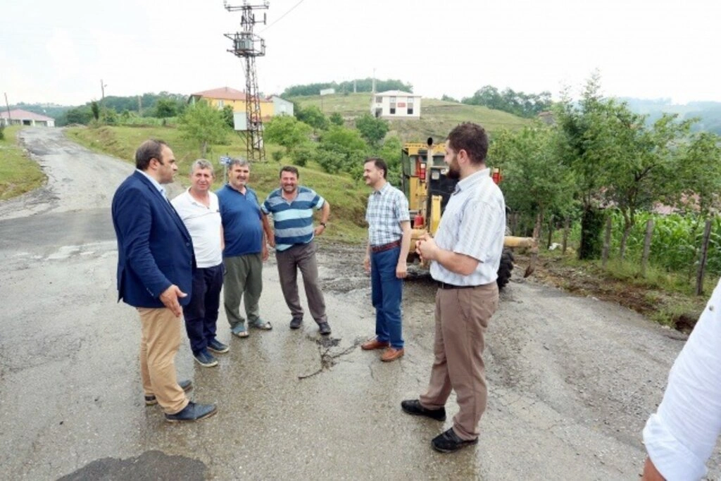 Canik'te sel ve heyelan afeti yaşandı