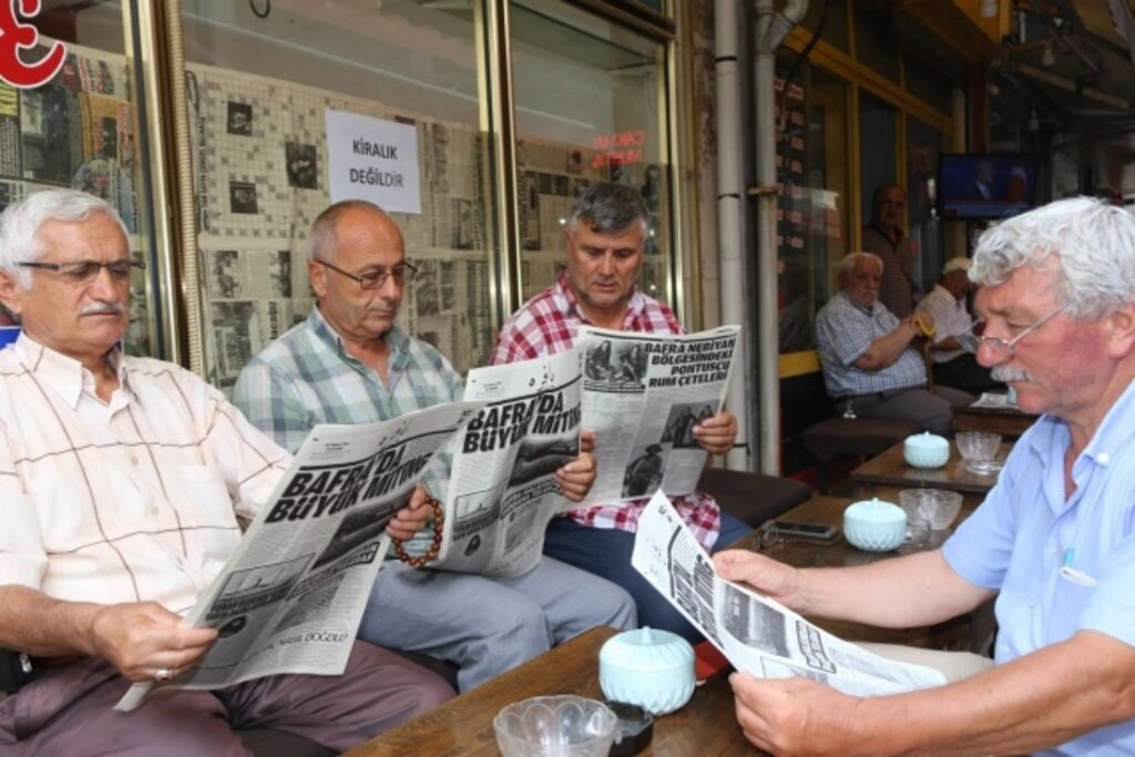 100. yıl gazetesine Bafralılardan yoğun ilgi