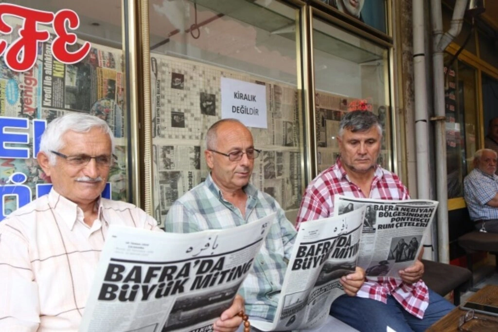 100. yıl gazetesine Bafralılardan yoğun ilgi