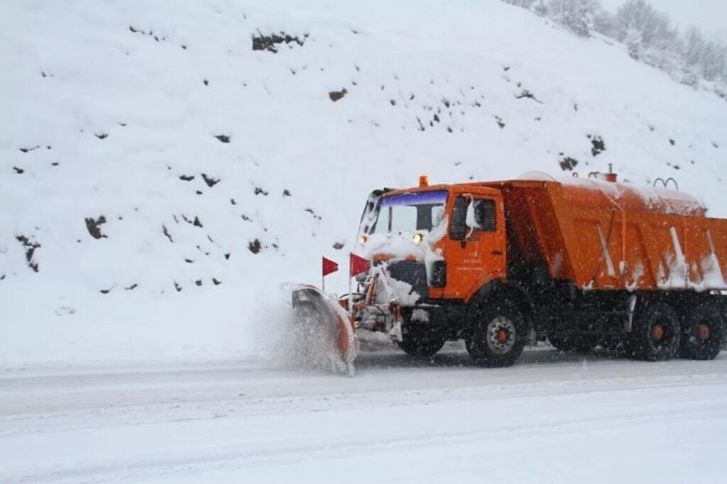 Samsun'dan kar manzaraları
