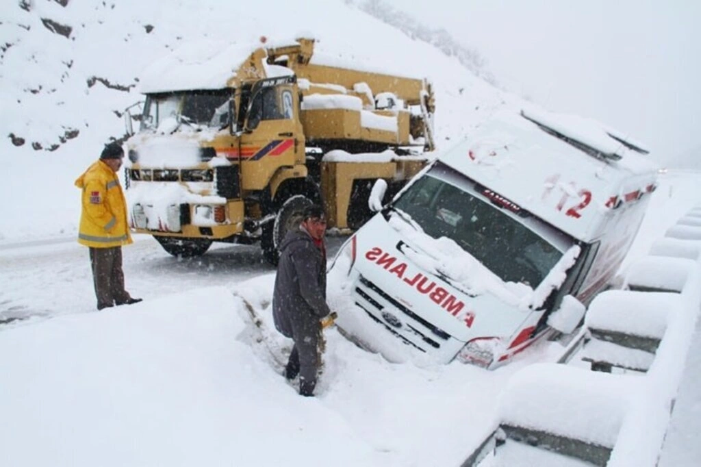 Samsun'dan kar manzaraları