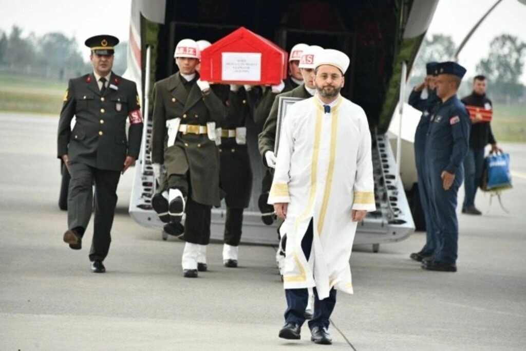 Şehit Mutlu Can Meşeci’nin cenazesi Samsun'a getirildi