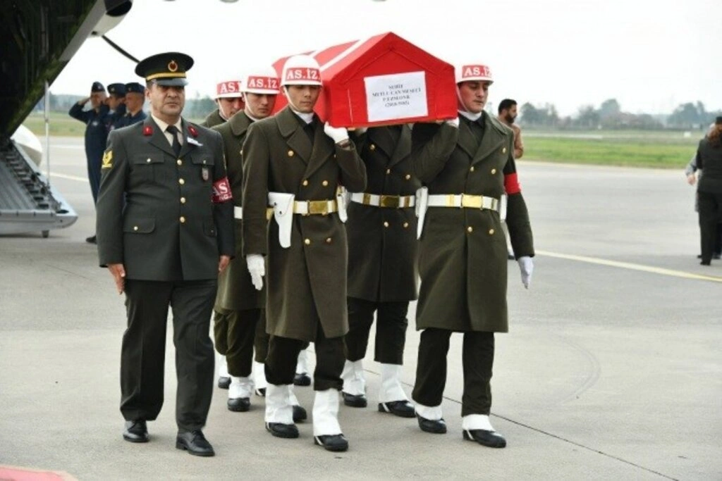 Şehit Mutlu Can Meşeci’nin cenazesi Samsun'a getirildi