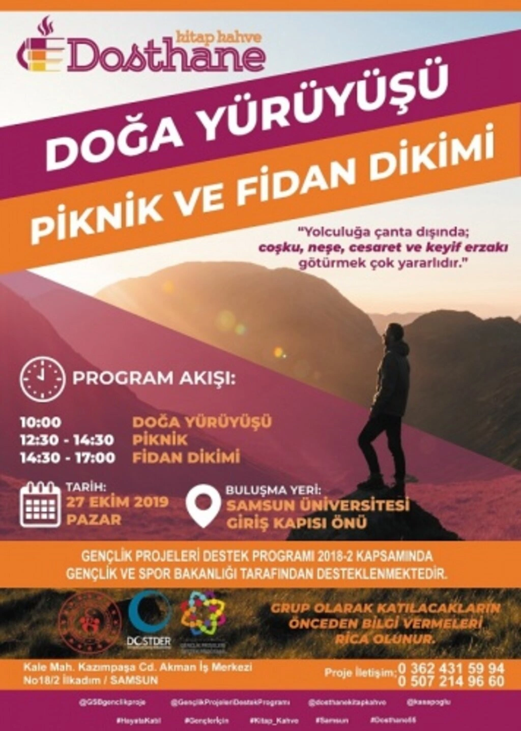 Dosthane Kitap Kahve, kitapseverleri ve gençleri doğaya davet ediyor!