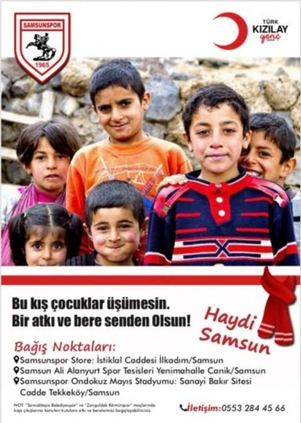 Genç Kızılay Samsun’dan Samsunspor taraftarına büyük çağrı!