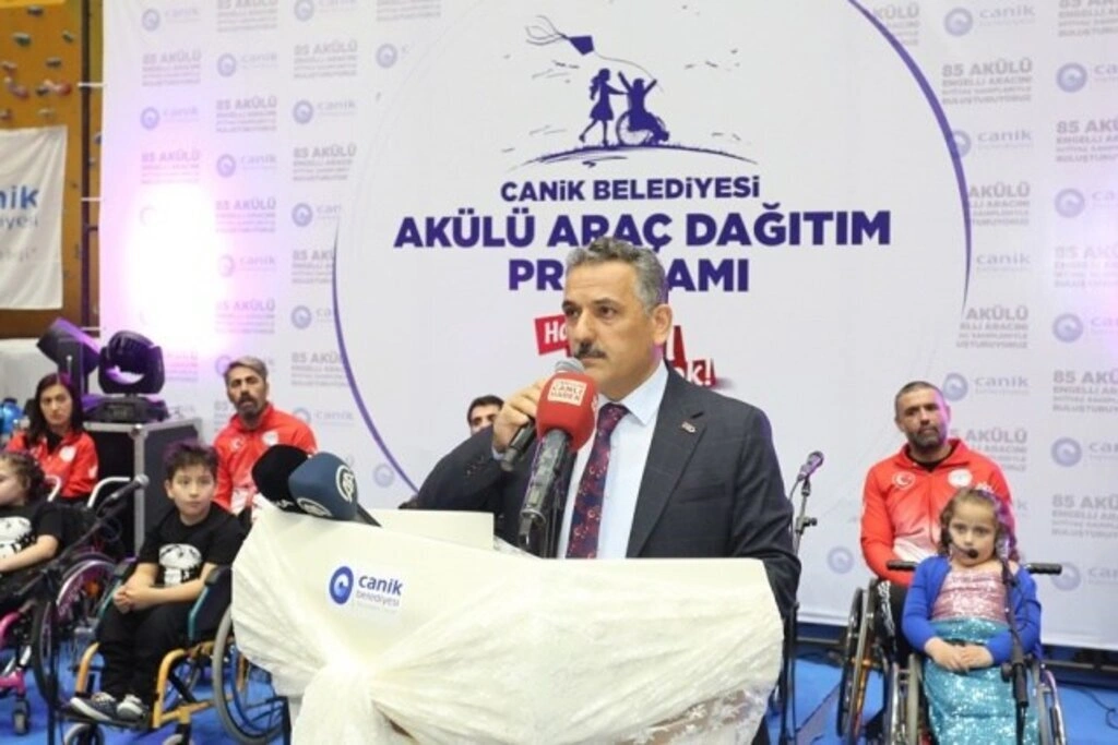 Canik’te 85 Akülü Engelli Aracı sahipleriyle buluştu