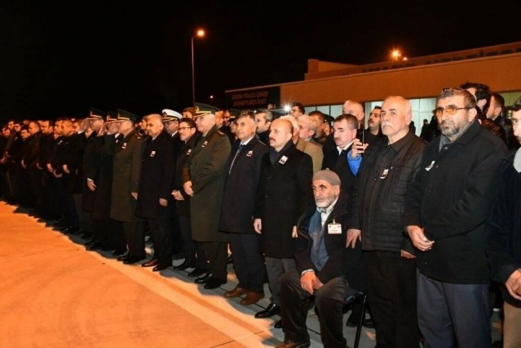 Şehit Kemal Sayar'ın naaşı Samsun'da