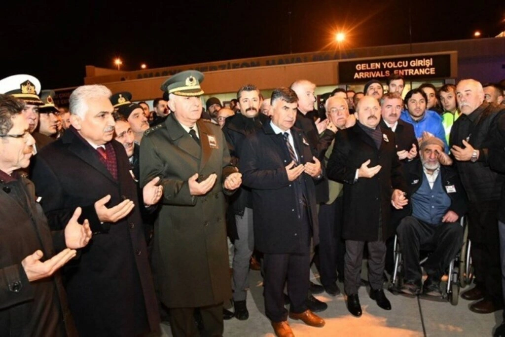 Şehit Kemal Sayar'ın naaşı Samsun'da