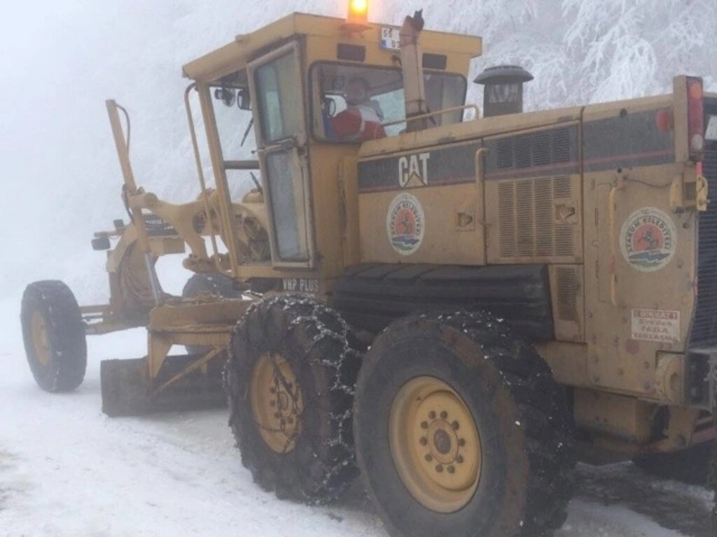 Atakum'un yüksek bölgelerinde kar yağışı etkili oldu! Samsun haber