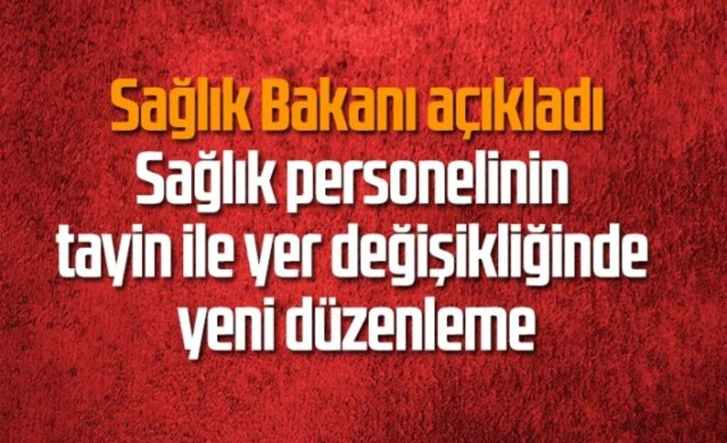 Sağlık personeli eş durumu tayininde yeni gelişme, Sağlık Bakanı açıkladı