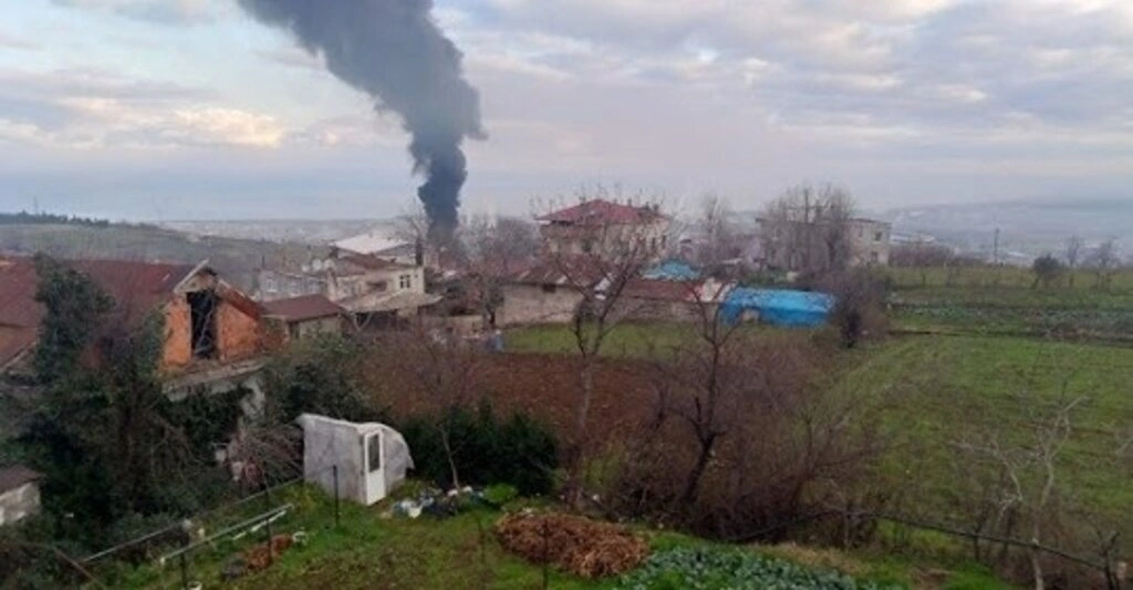 Tekkeköy Kirazlık'ta yangın