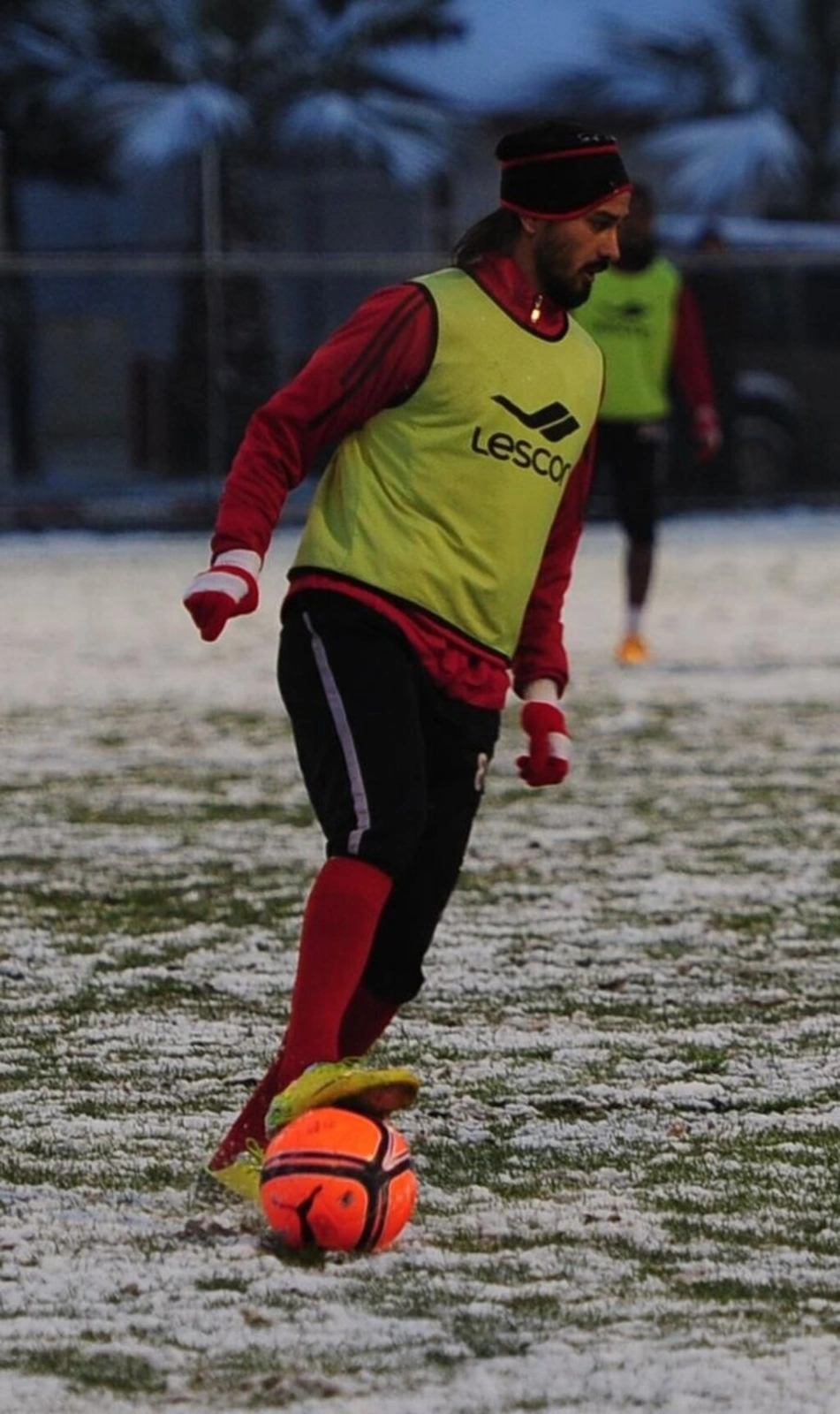 Samsunspor kar üstünde çalıştı